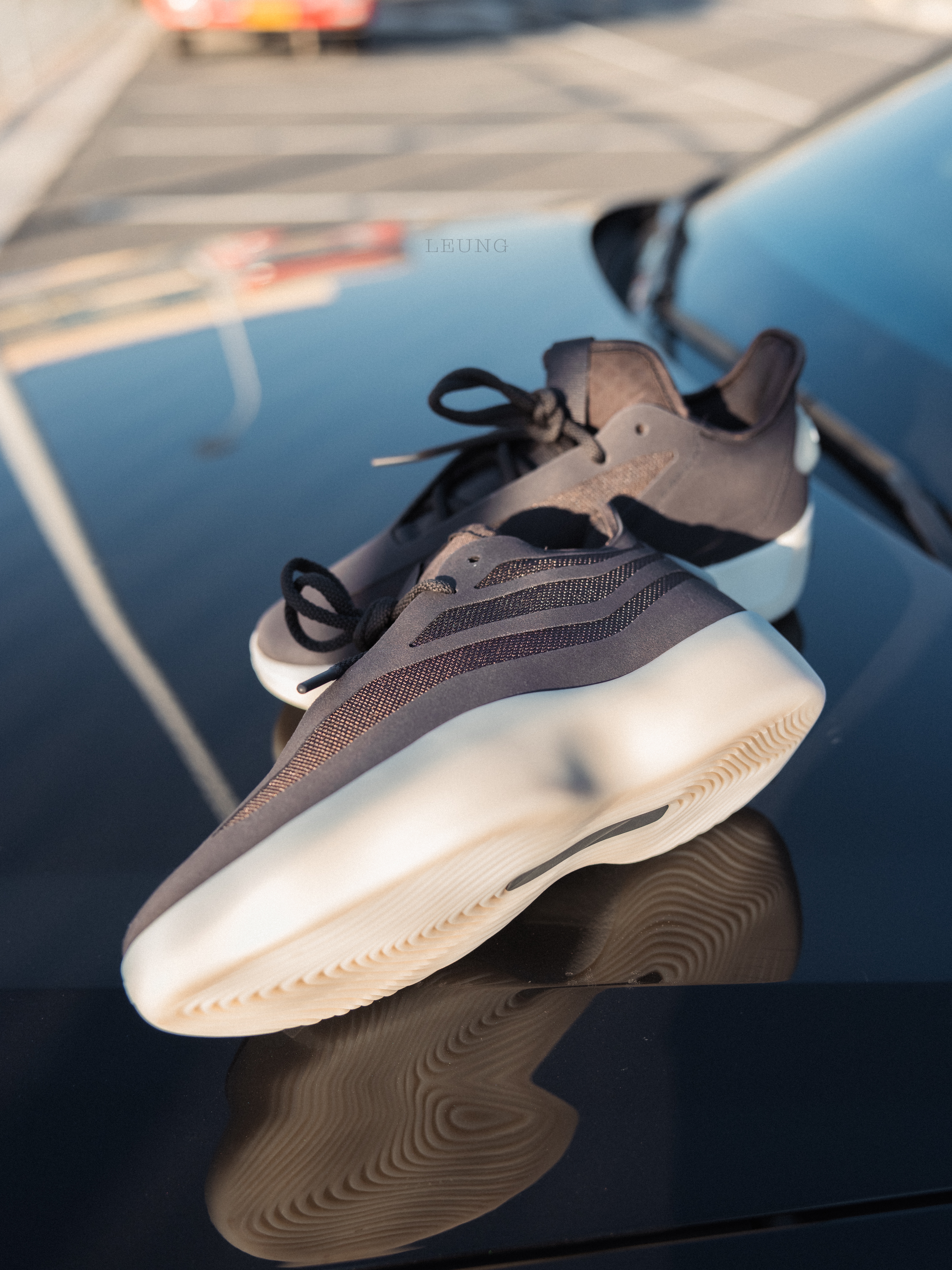Adidas x Fear of God Athletics II Basketball Night Brown 착용 스타일 - 4