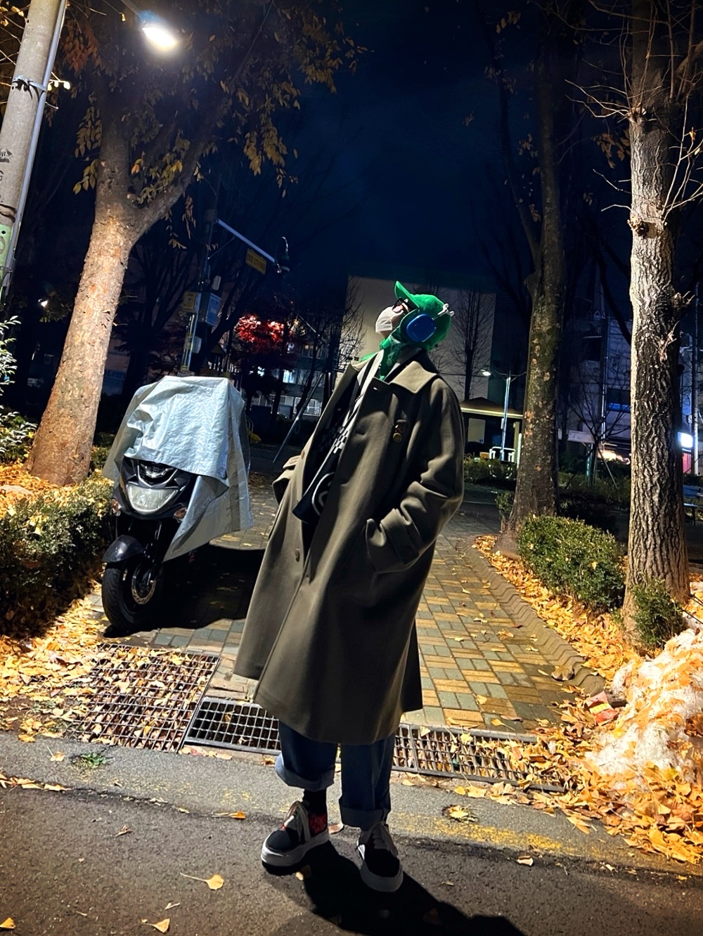 Undermycar Legion.02 Balmacaan Oversized Wool Coat Beige, Timex x MM6 Maison Margiela Ring Digital Watch Stainless Steel 착용 스타일 - 5