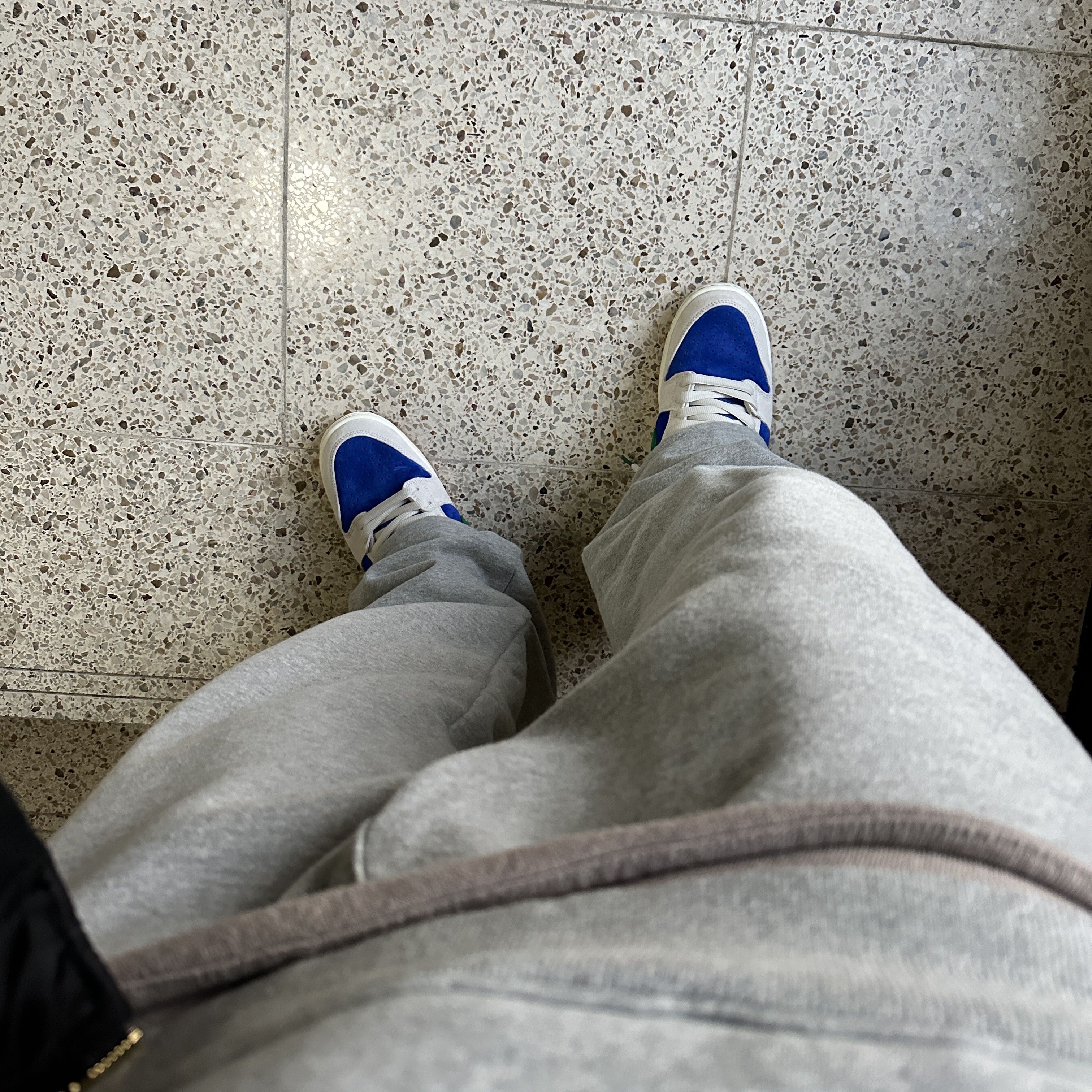 Nike SB Dunk Low Pro Phantom and Hyper Royal 착용 스타일