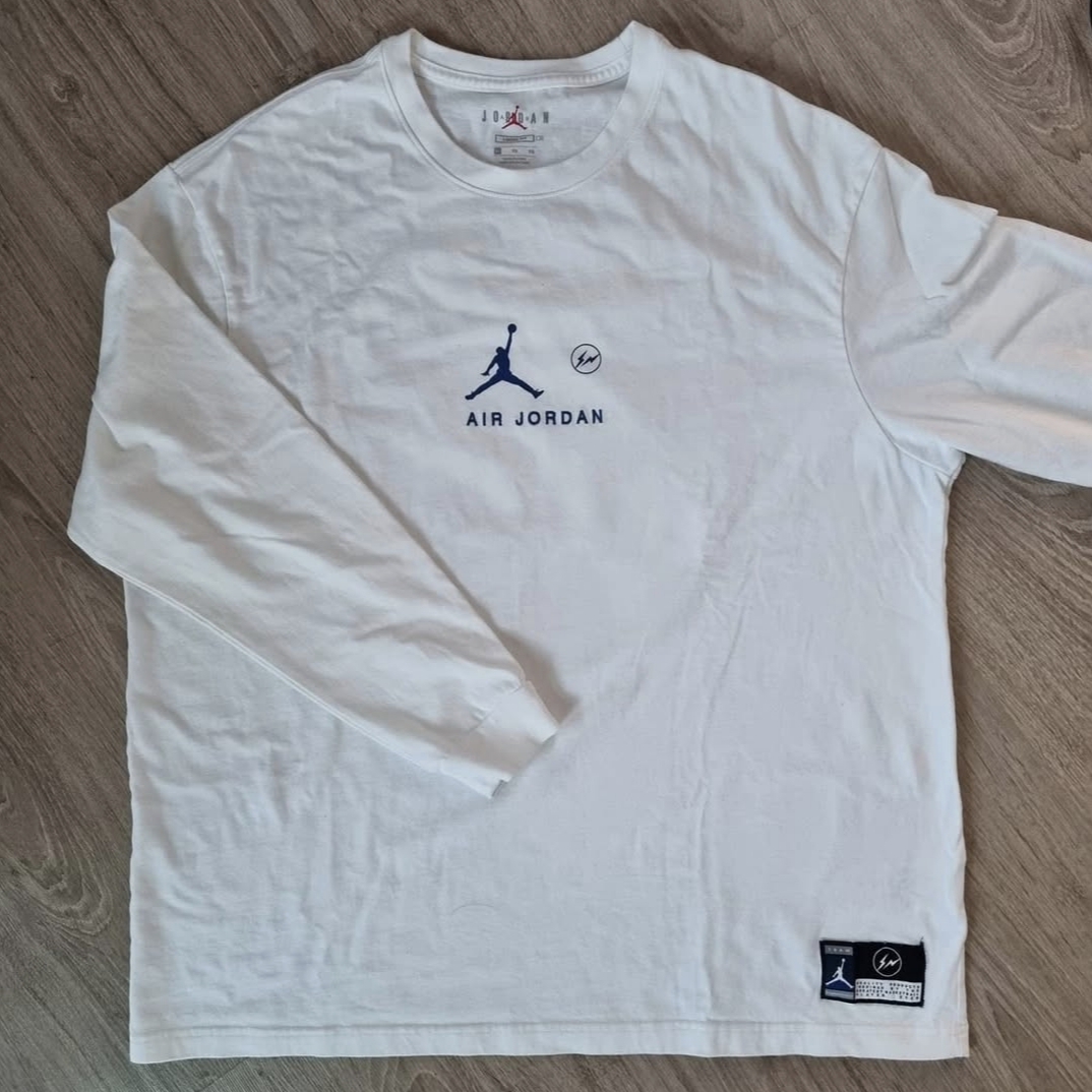 Jordan x Fragment L/S T-Shirt White - US/EU 착용 스타일
