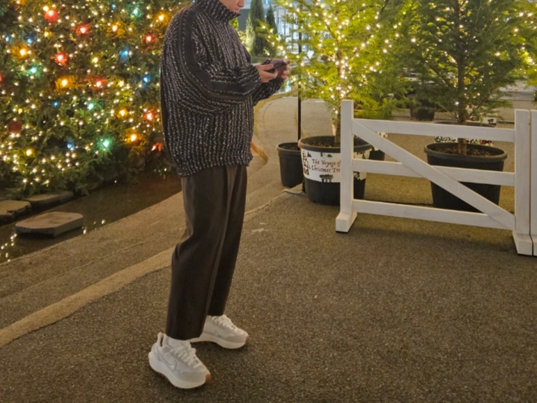 Wooyoungmi Tweed Tracksuit Jacket Brown - 24FW, Nike x Sacai VaporWaffle White and Gum 착용 스타일