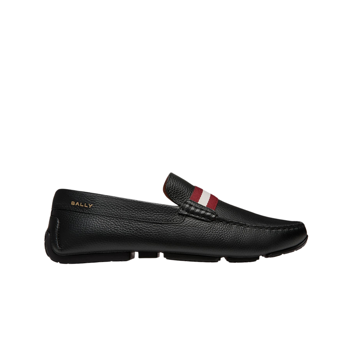 발리 파일럿 그레인드 레더 드라이버 로퍼 블랙(Bally Pilot Grained Leather Drivers Loafers Black)
