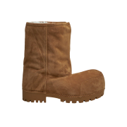 Balenciaga Alaska Fur Boot Brown