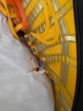 Nike x Off-White Air Rubber Dunk University Gold 착용 스타일