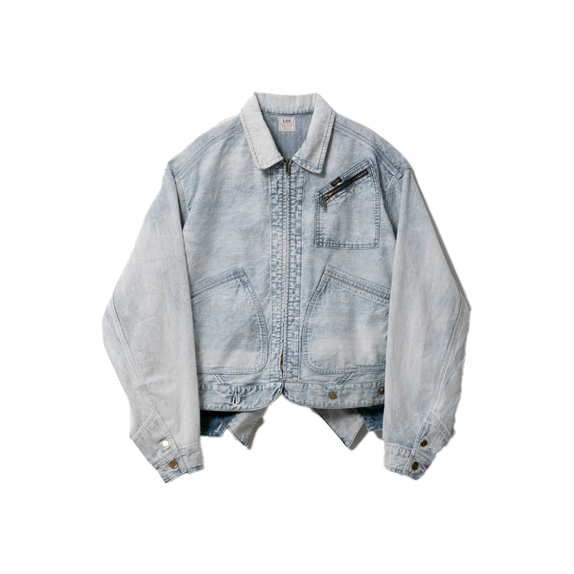 뷰티풀피플 x 리 우먼 더블 엔드 데님 91-B/91-J 블루종 블리치 - 25SS(Beautiful People x LEE Women Double End Denim  91-B/91-J Blouson Bleach - 25SS)