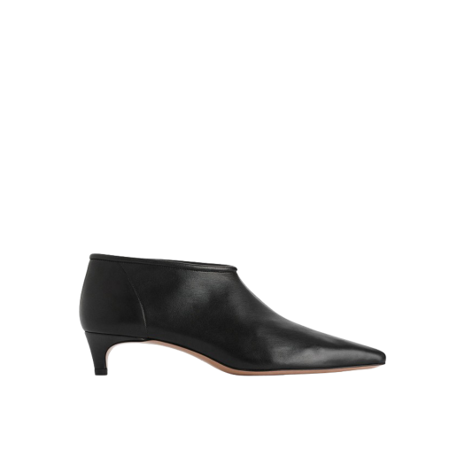 (W) Arket Stretch Leather Boots Black