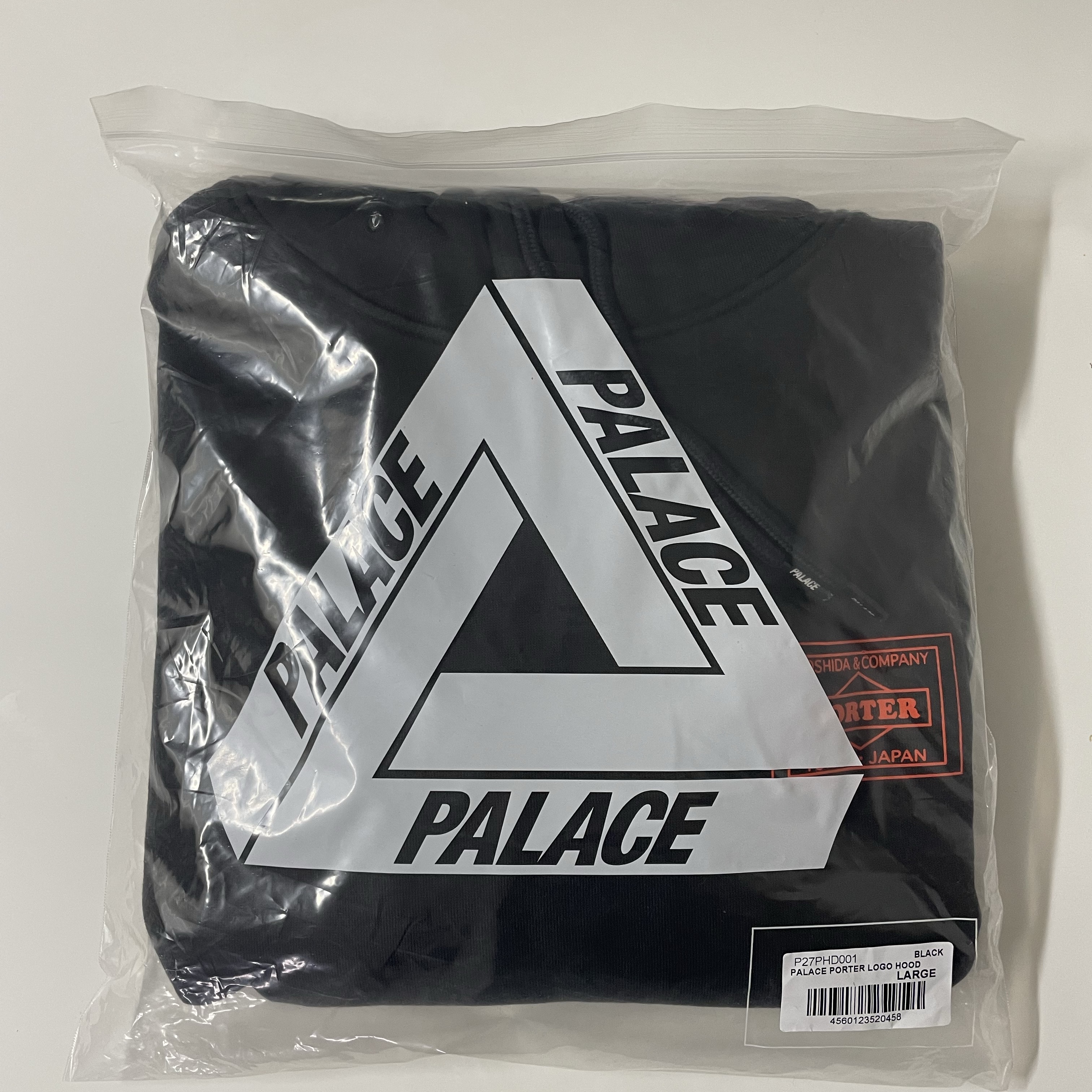Palace x Porter Hoodie Black - 24FW 착용 스타일