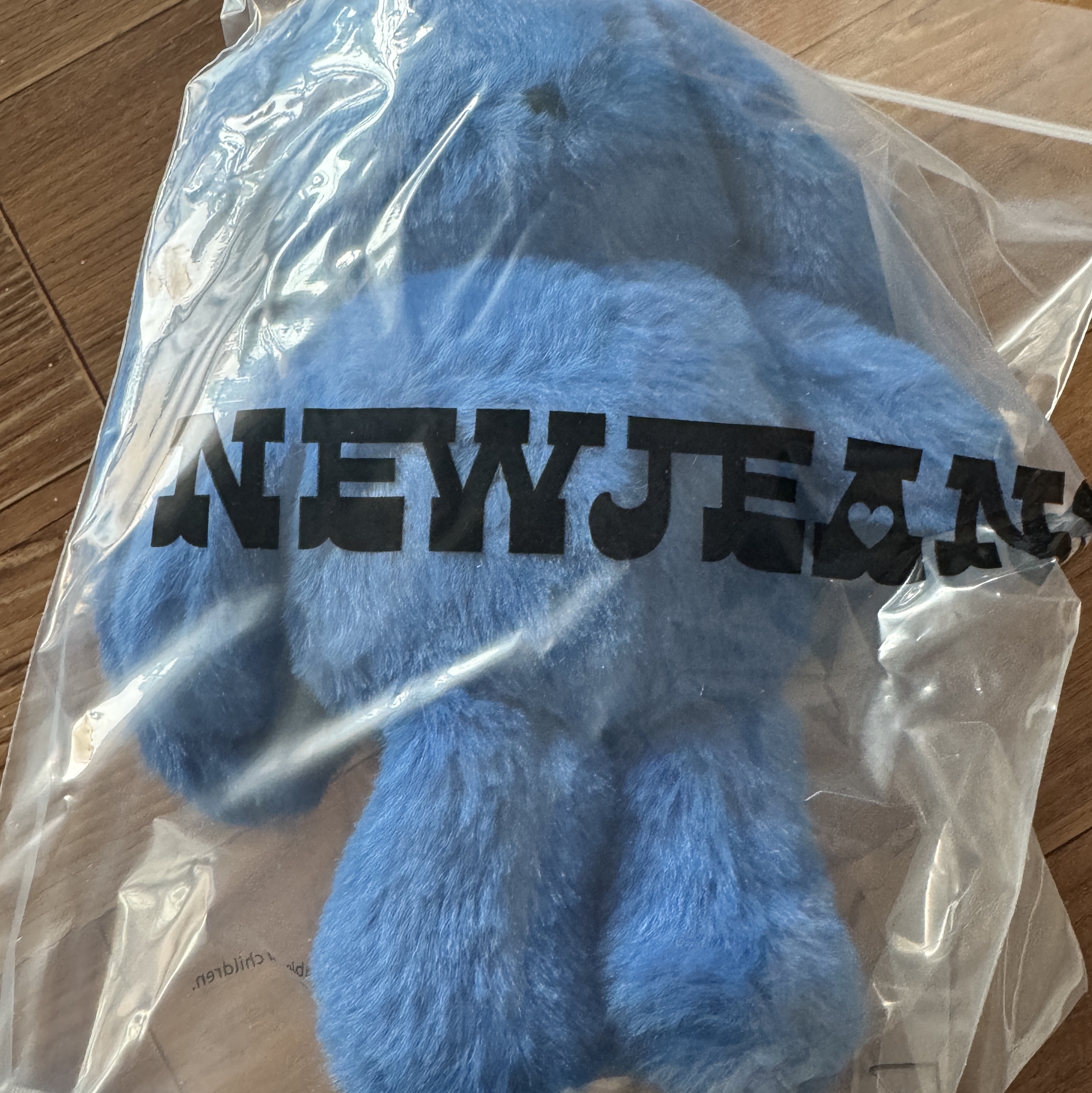 NewJeans x Coller Rabbit Pouch Tide Blue 착용 스타일