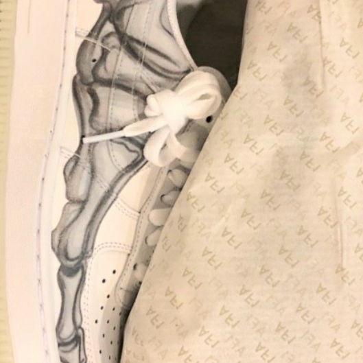 Nike Air Force 1 Low '07 White Skeleton 착용 스타일