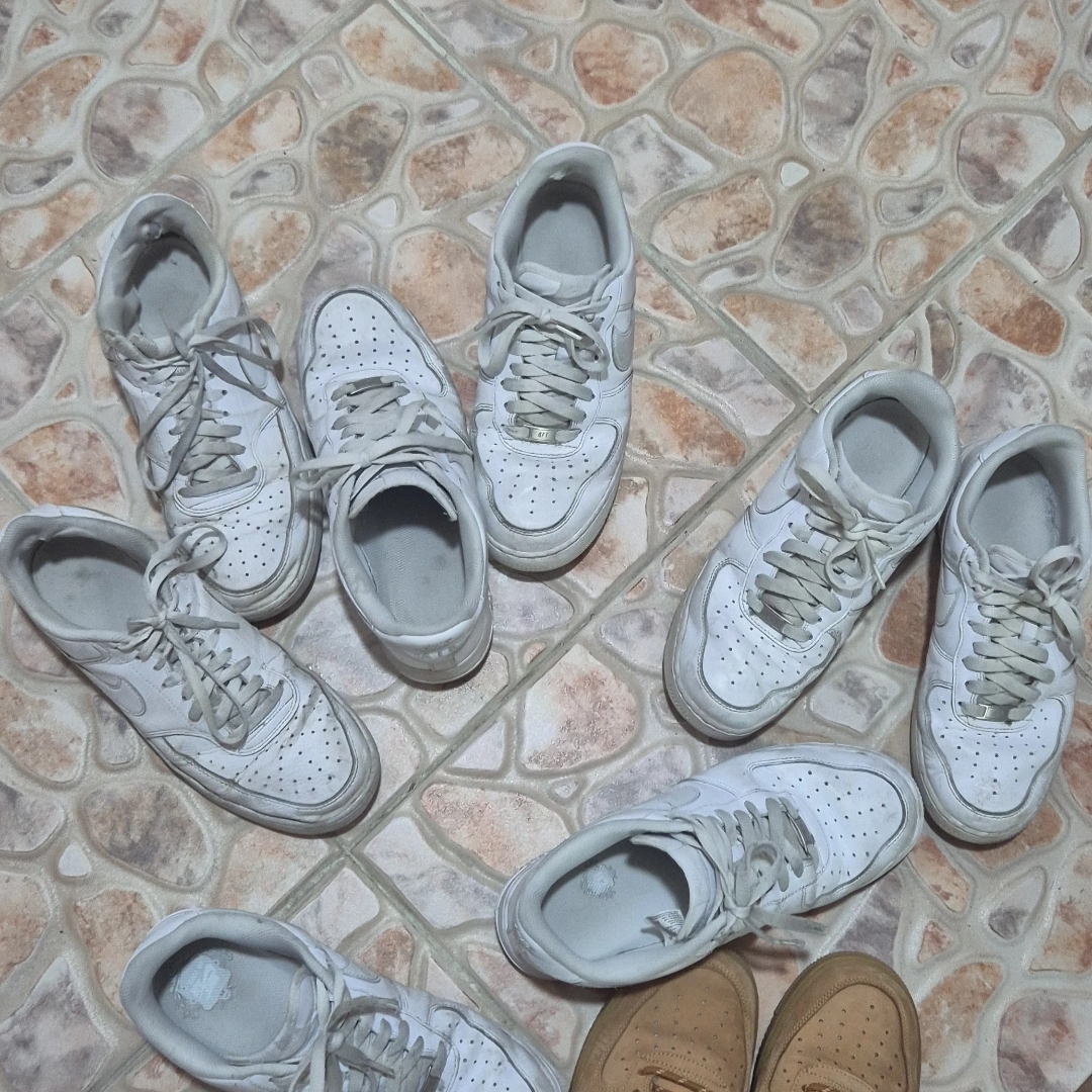 Nike Air Force 1 '07 Low White, Nike Air Force 1 '07 WB Flax 착용 스타일