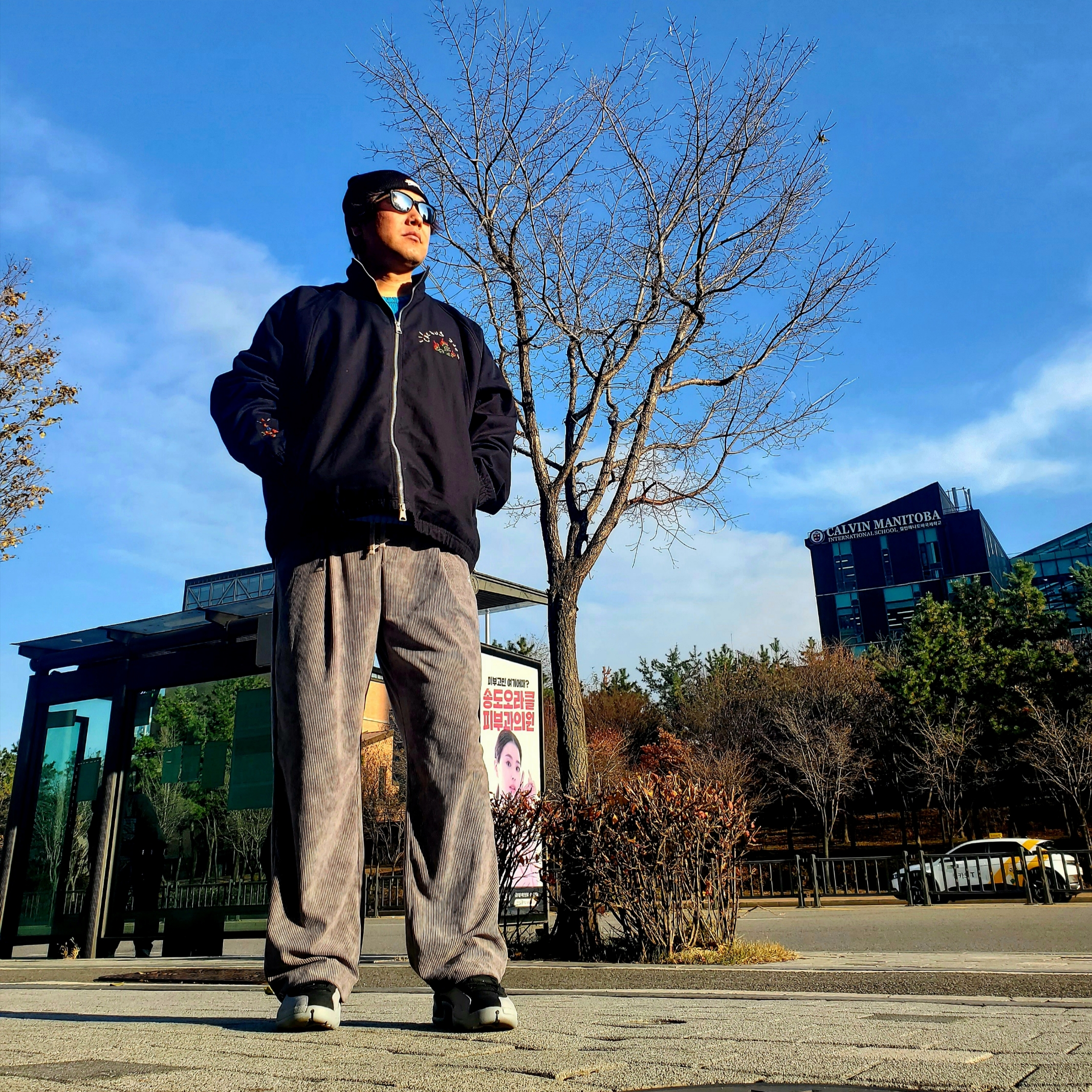 Nike x Stussy NRG Cuffed Beanie Black, Jordan x Travis Scott Woven Jacket Black - US/EU 착용 스타일
