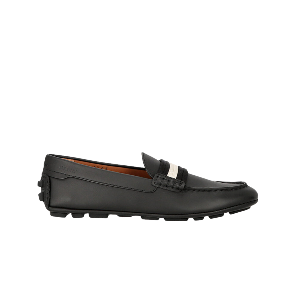 발리 캔산 레더 드라이버 로퍼 블랙(Bally Kansan Leather Drivers Loafers Black) - 1