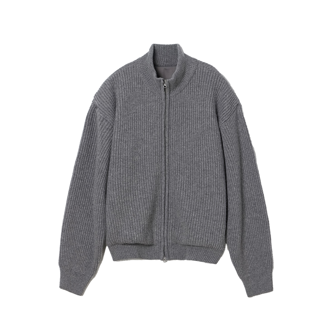 FDC41KNW04GR Fielders Full Knit Zip Up Gray