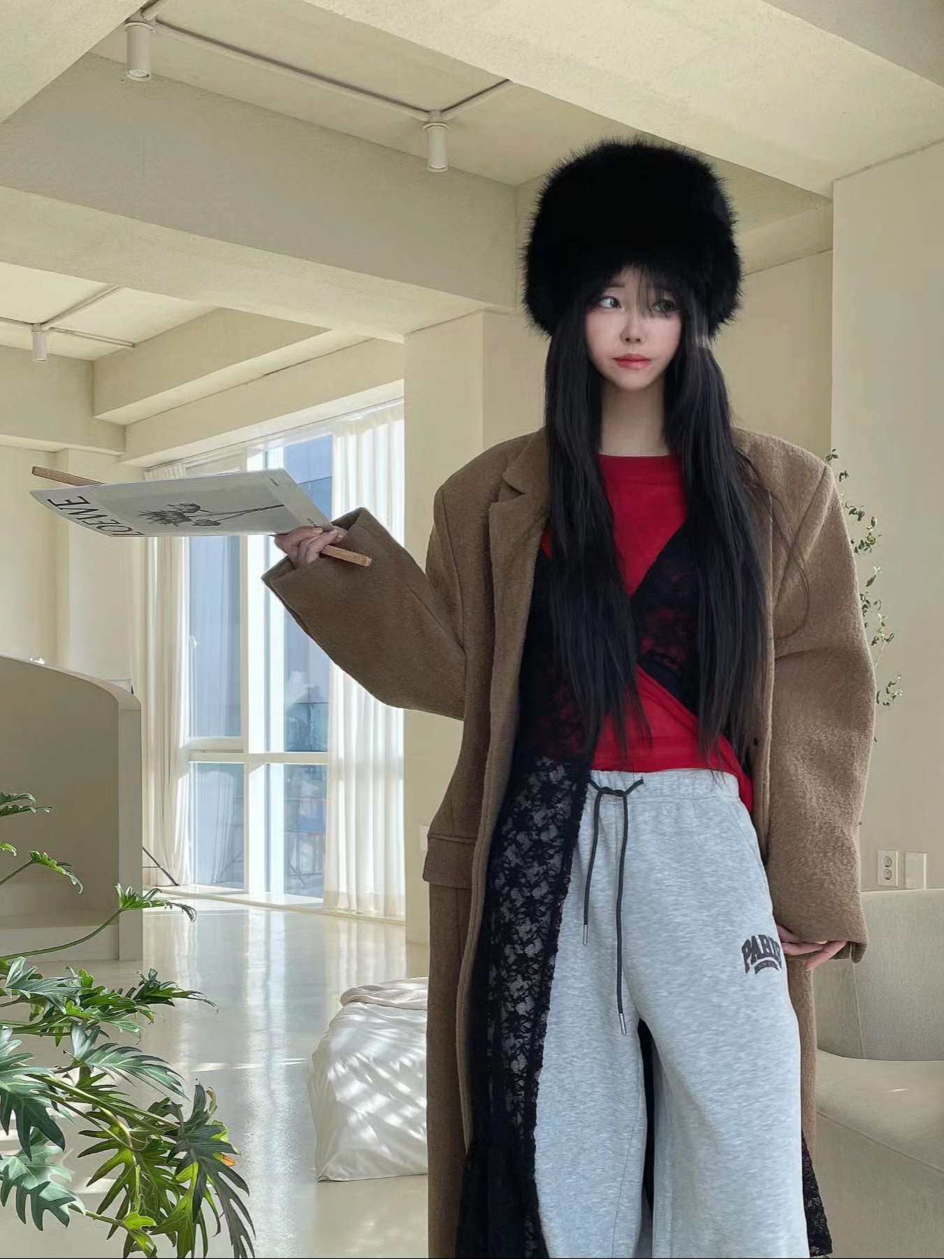 Arc'teryx Word Head Toque Storm Glow, Nike x Martine Rose Shox MR4 Black 착용 스타일 - 4