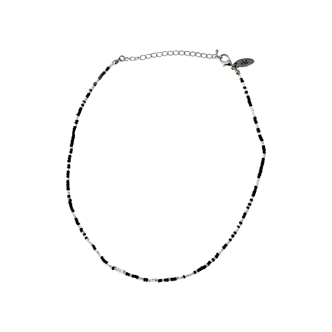P00000PB_BK MUCENT Leeds Signature Biz Necklace Black - 대표 이미지 #1