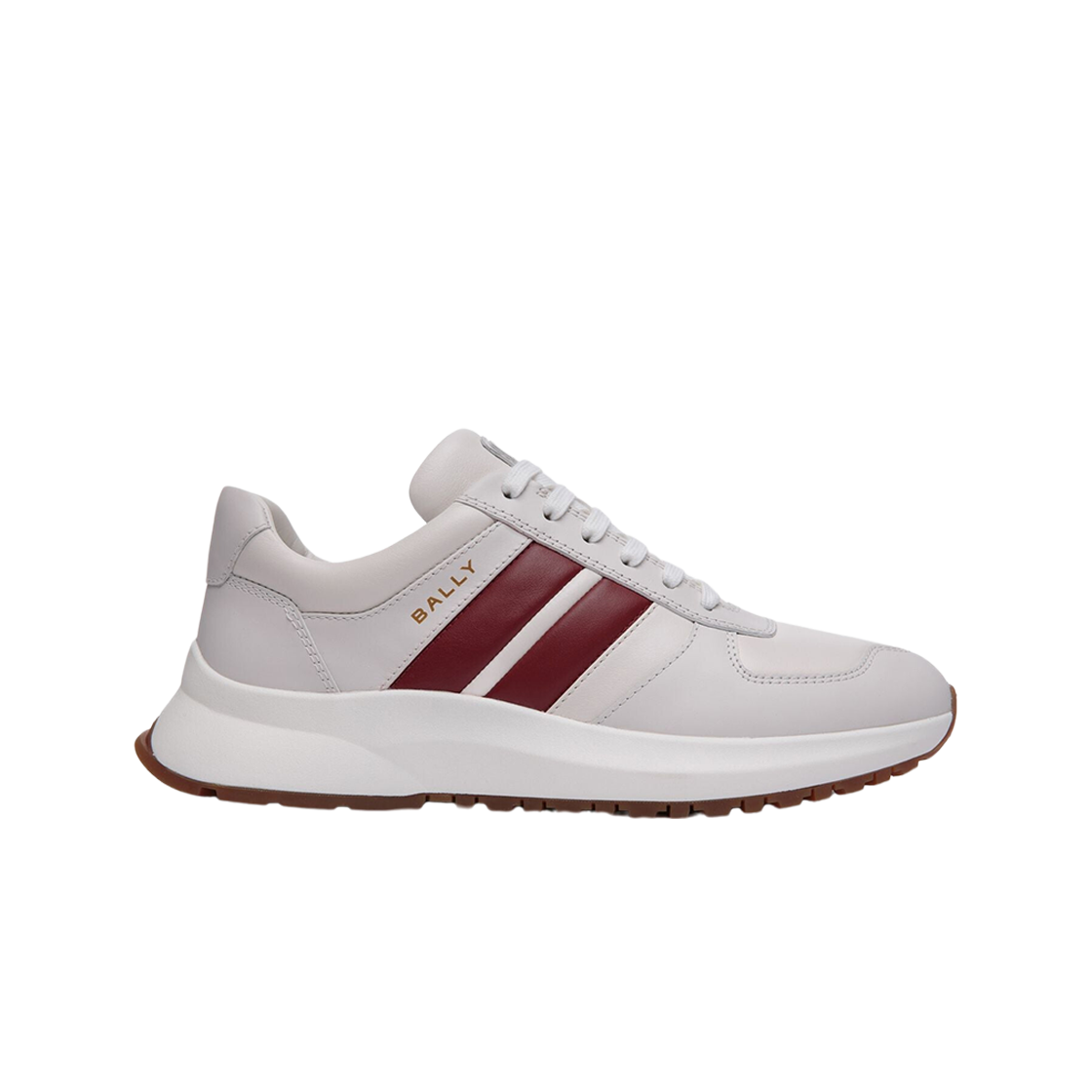 발리 아웃라인 레더 스니커즈 화이트(Bally Outline Leather Sneakers White) - 1