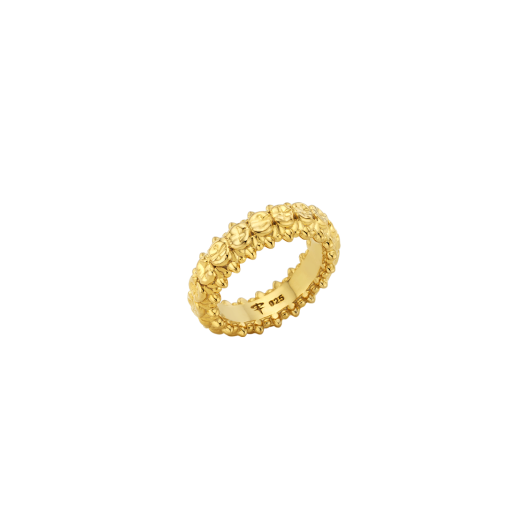 TEETH-N087 Teeth Petal Ring Gold