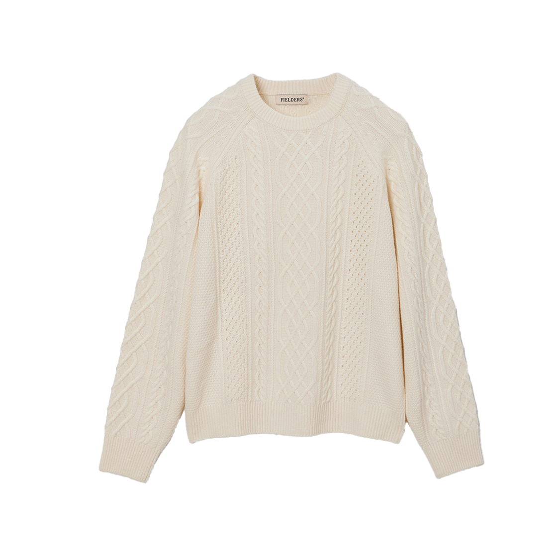 필더스 여성 캐시미어 블랜드 케이블 니트 화이트(Fielders Cashmere Blended Cable Knit White) - 1