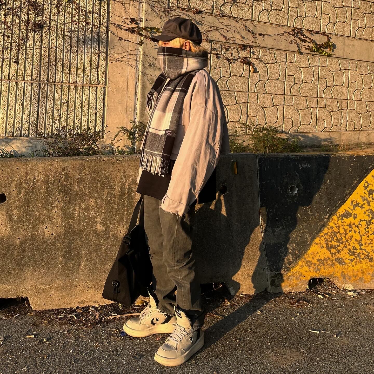 Converse x Drkshdw Turbowpn Pelican 착용 스타일 - 1