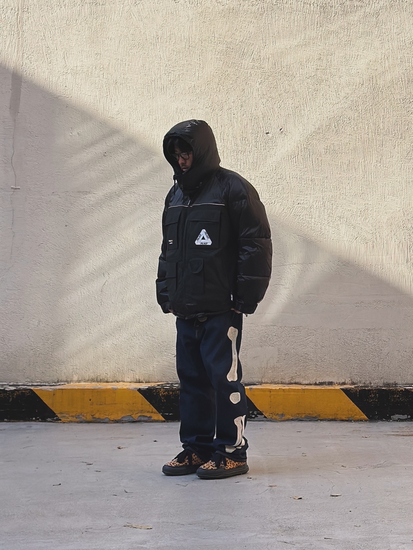 Junya Watanabe x Palace Cordura Nylon Jacket Black, Kapital 12.5 oz. Denim Mexican Tuxedo 5P Okagilly Pants Indigo 착용 스타일 - 1