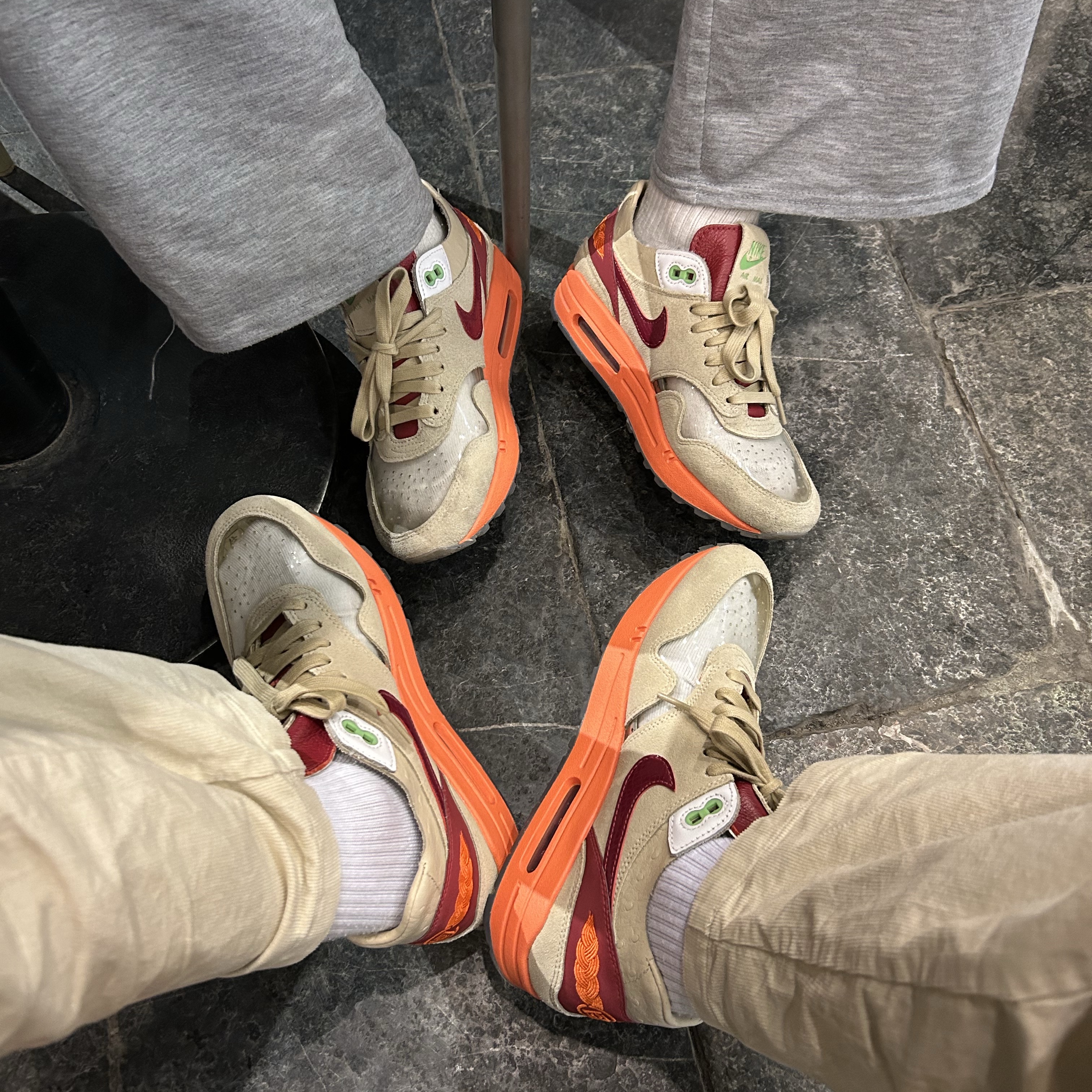 Nike x Clot Air Max 1 Net 착용 스타일