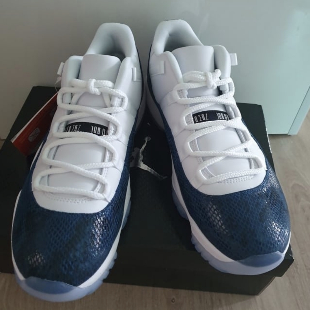 Jordan 11 Retro Low Navy Snakeskin 2019 착용 스타일