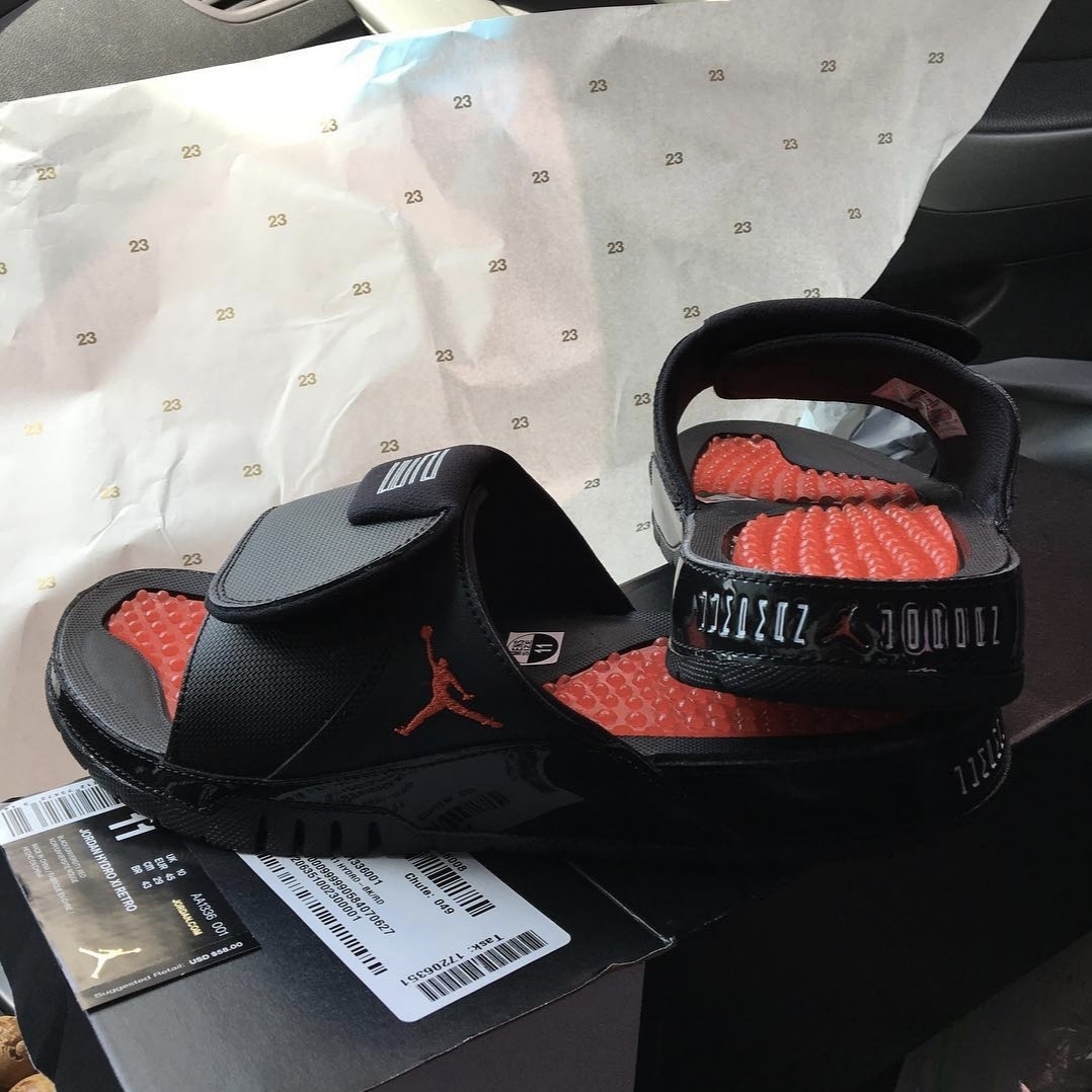 Jordan Hydro 11 Retro Bred White 착용 스타일