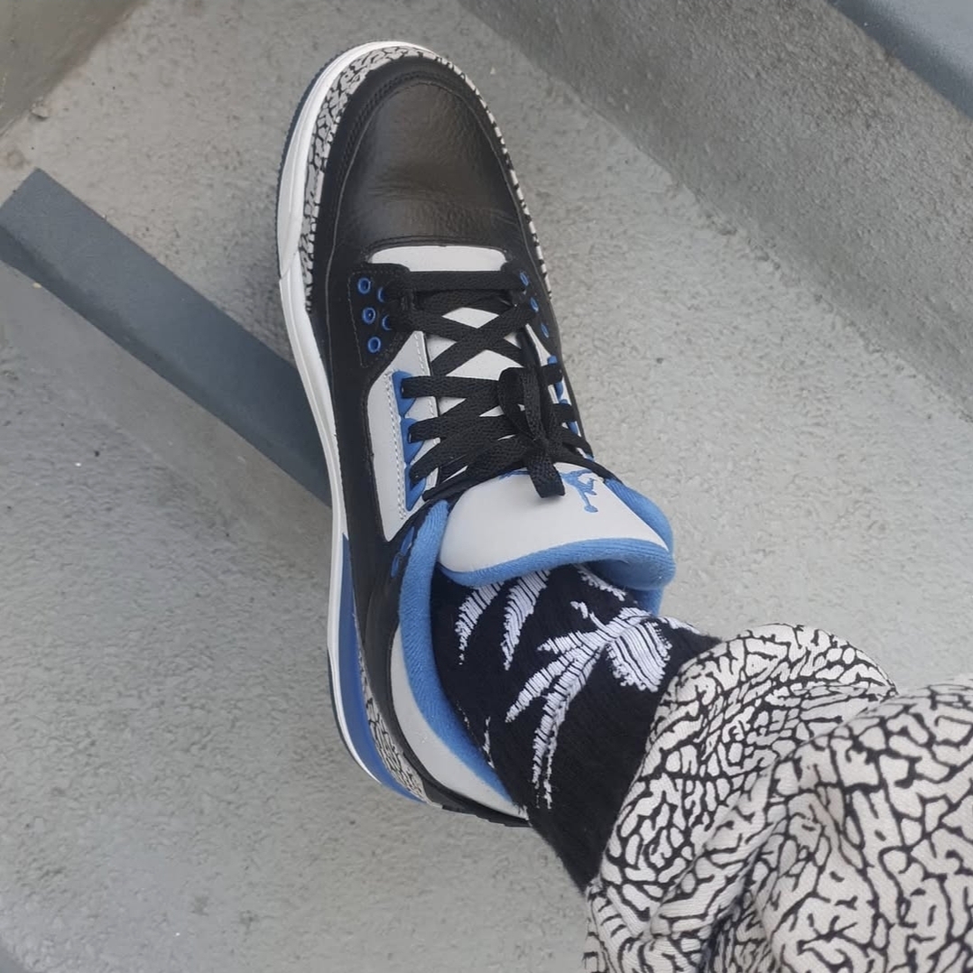 Jordan 3 Retro Sport Blue 착용 스타일