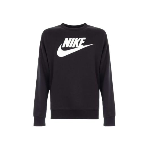 Nike NSW Club Fleece Graphic Crew Sweatshirt Black - US/EU
