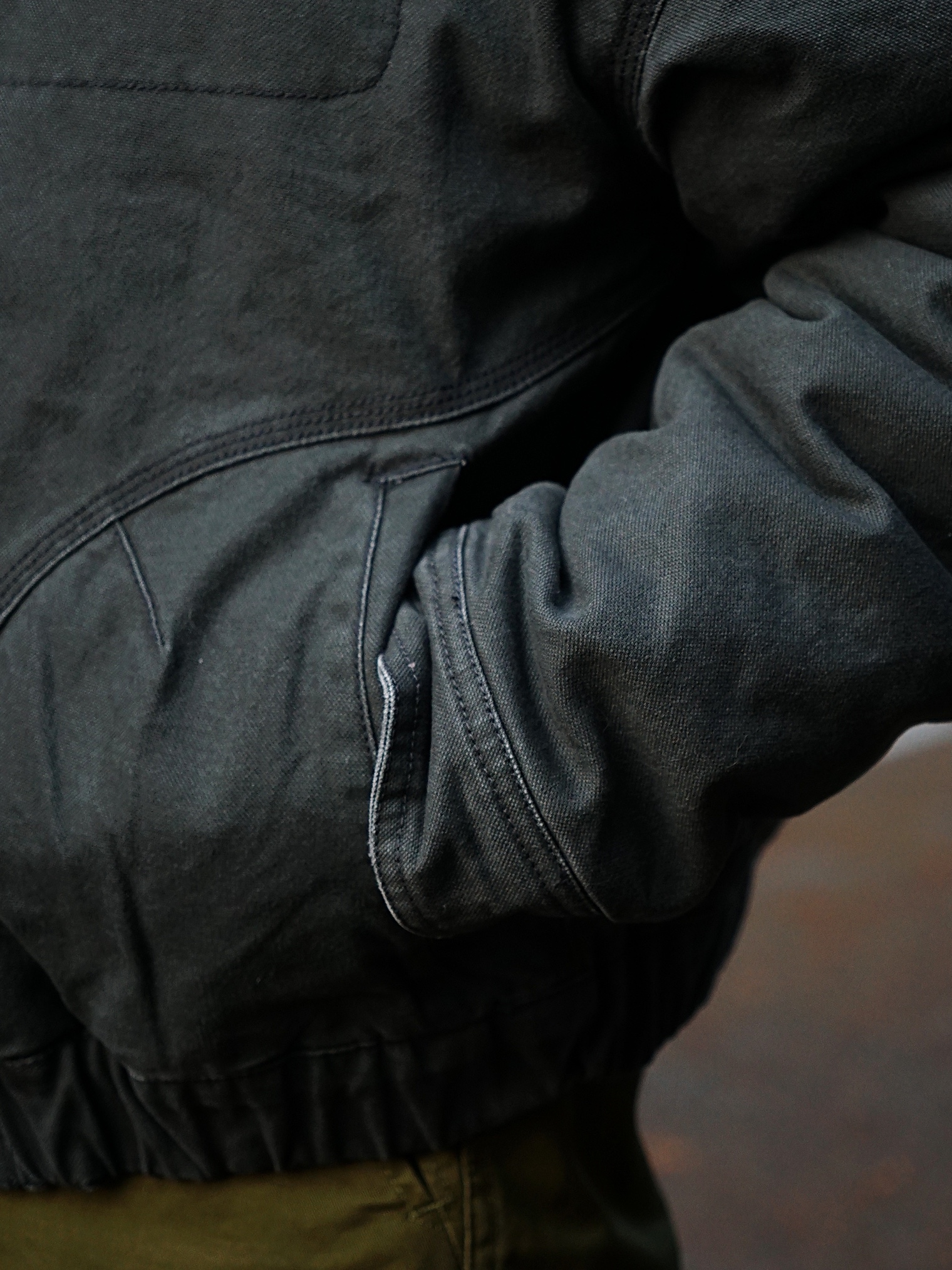 Wildthings Vintage Work Jacket Graphite 착용 스타일 - 8