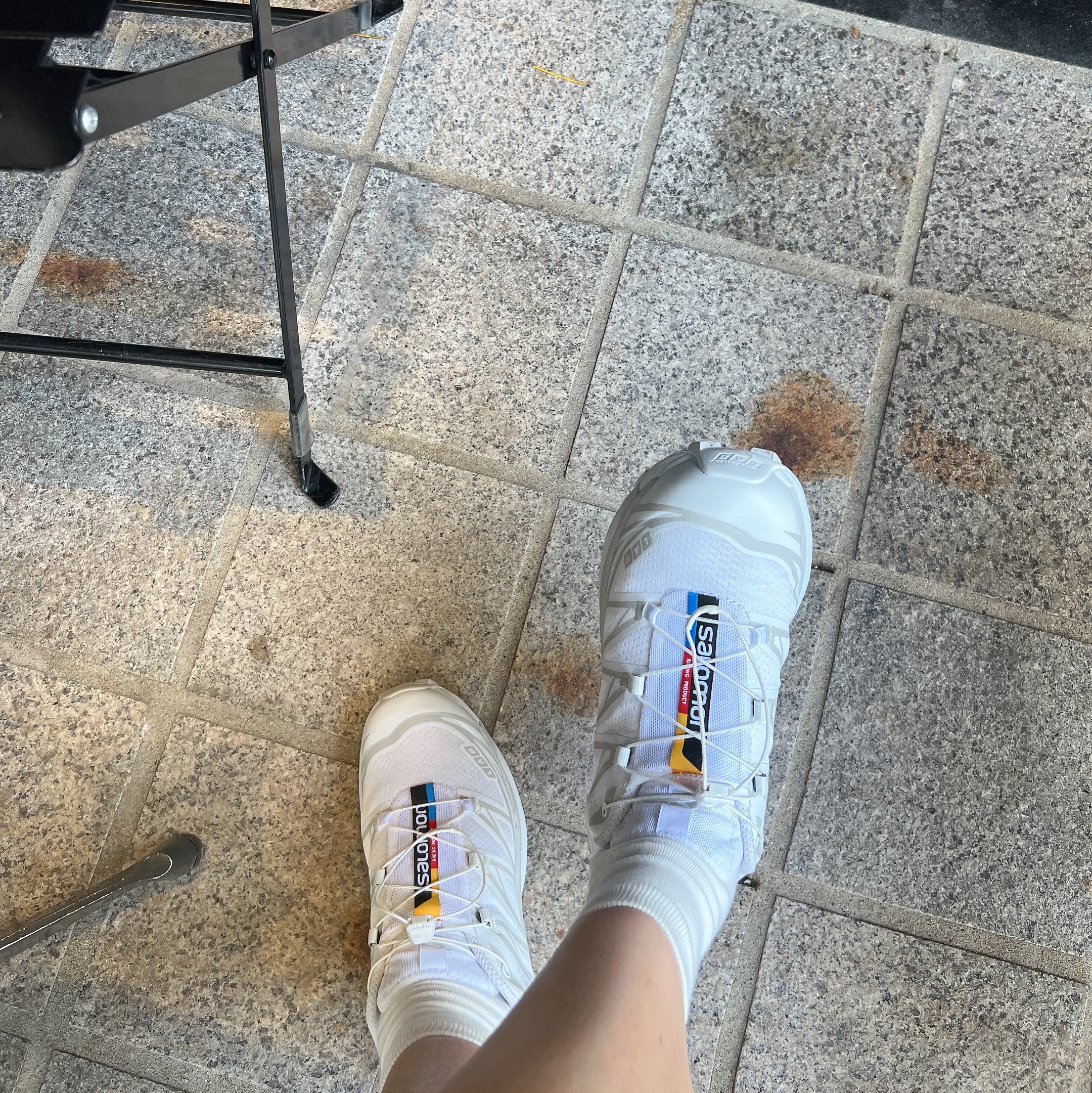 Salomon XT-6 ADV White 착용 스타일