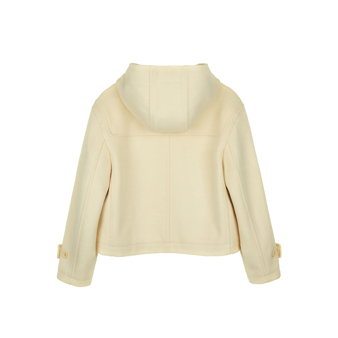 로씨로씨 크롭 후드 울 더플 코트 버터 베이지(ROCCI ROCCI Crop Hood Wool Duffle Coat Butter Beige) - 2