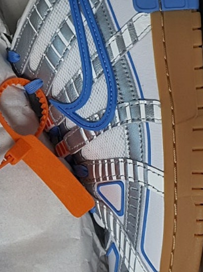 Nike x Off-White Air Rubber Dunk University Blue 착용 스타일