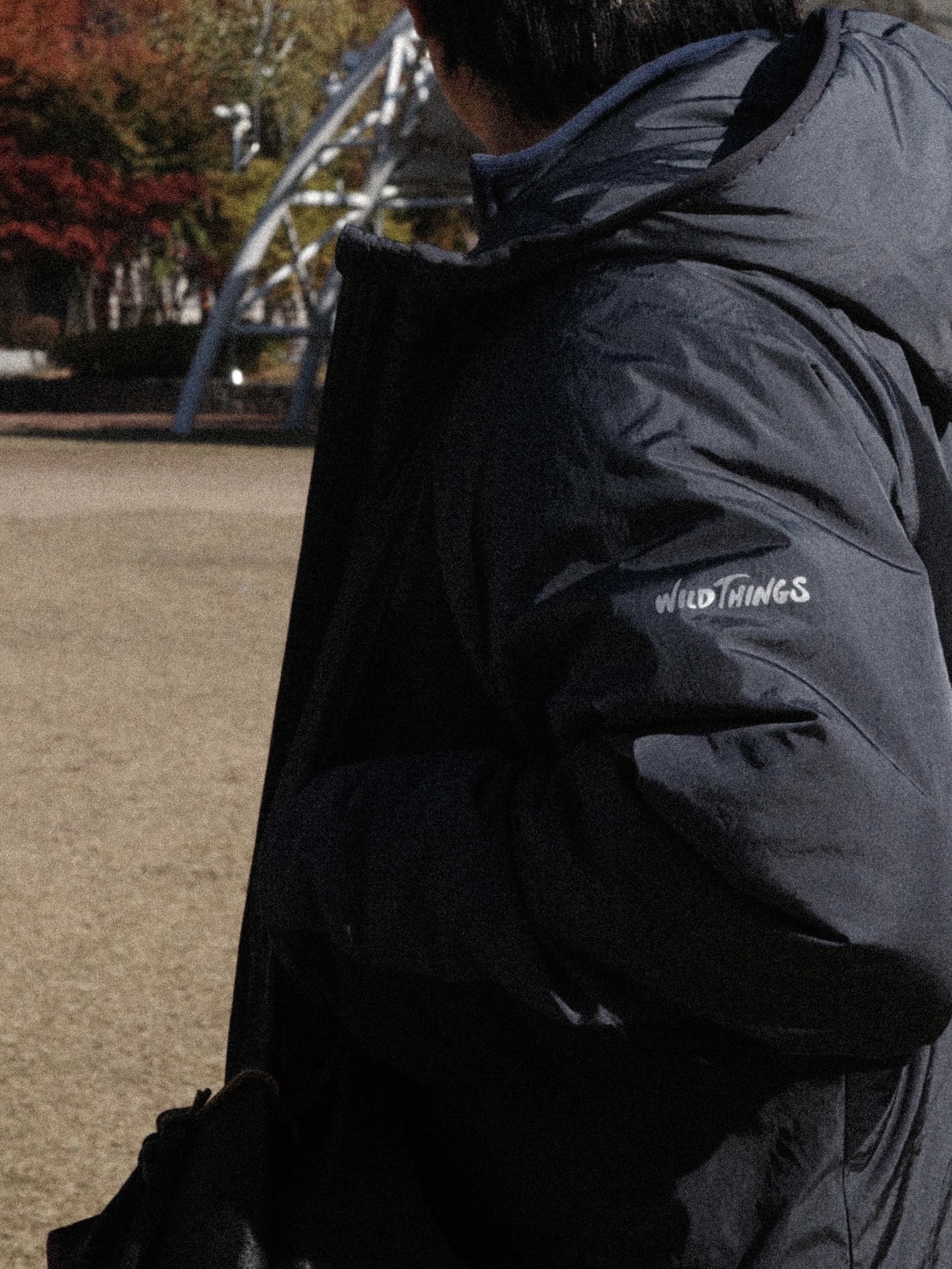 Wildthings Mountain Field Padding Jacket Graphite 착용 스타일 - 4
