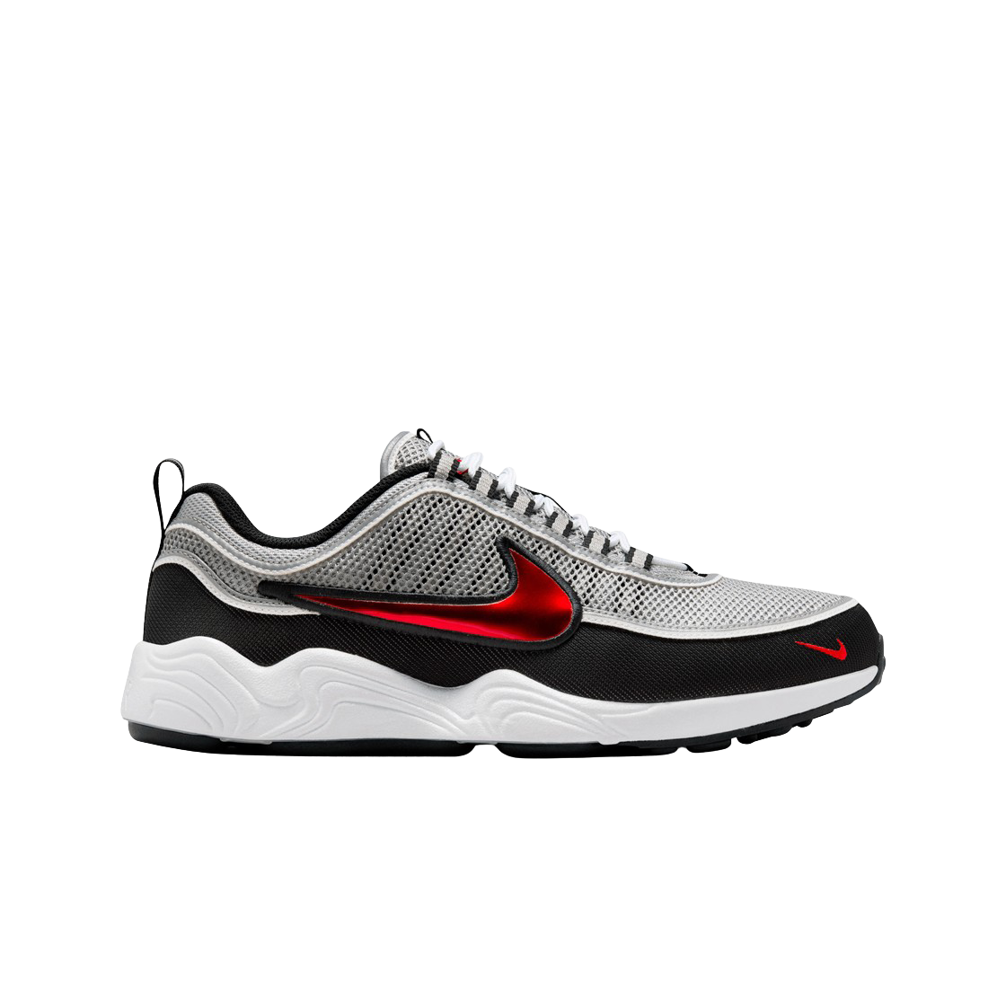 나이키 에어 줌 스피리돈 메탈릭 실버 앤 스포츠 레드 2024(Nike Air Zoom Spiridon Metallic Silver and Sport Red 2024)