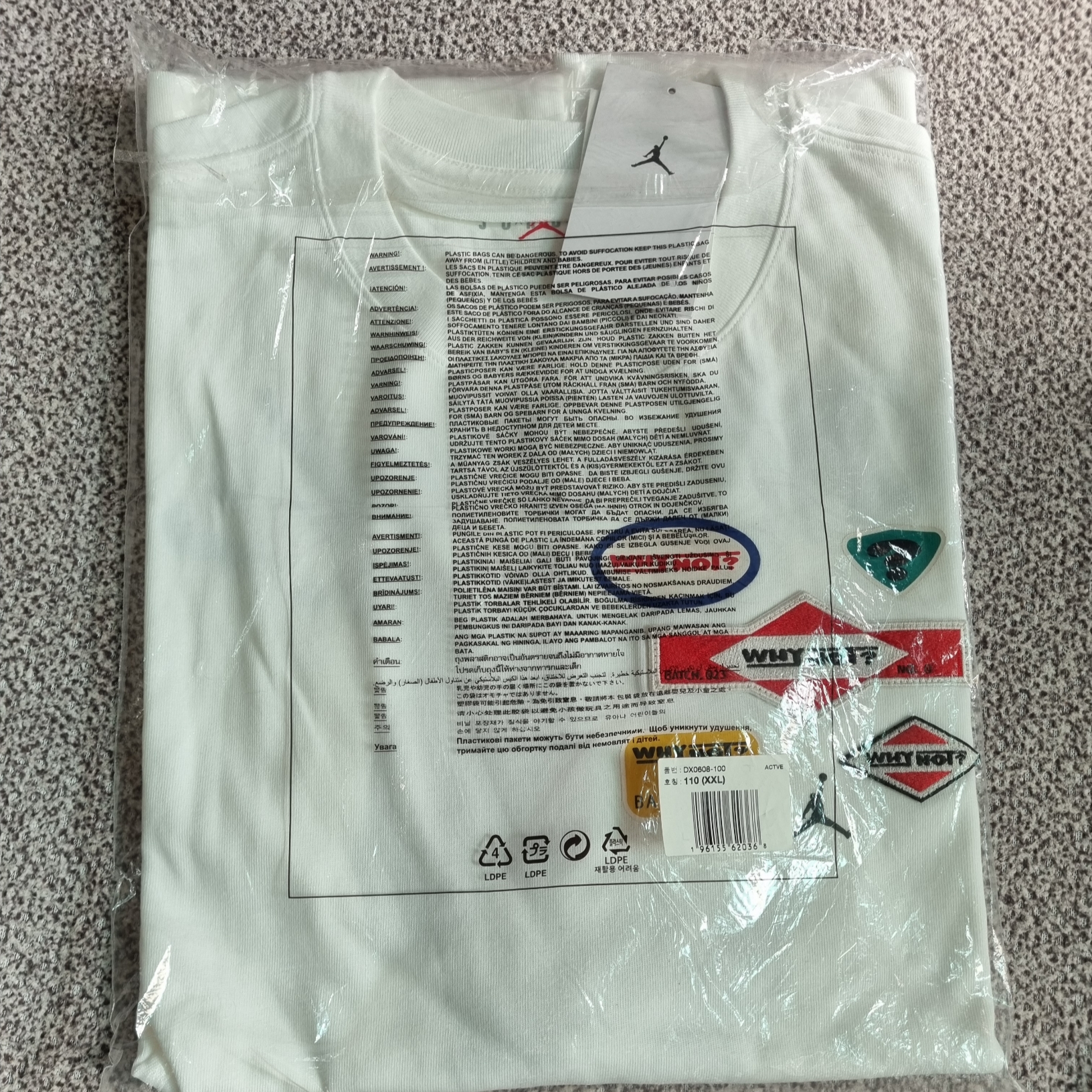 Jordan Why Not? T-Shirt White - Asia 착용 스타일