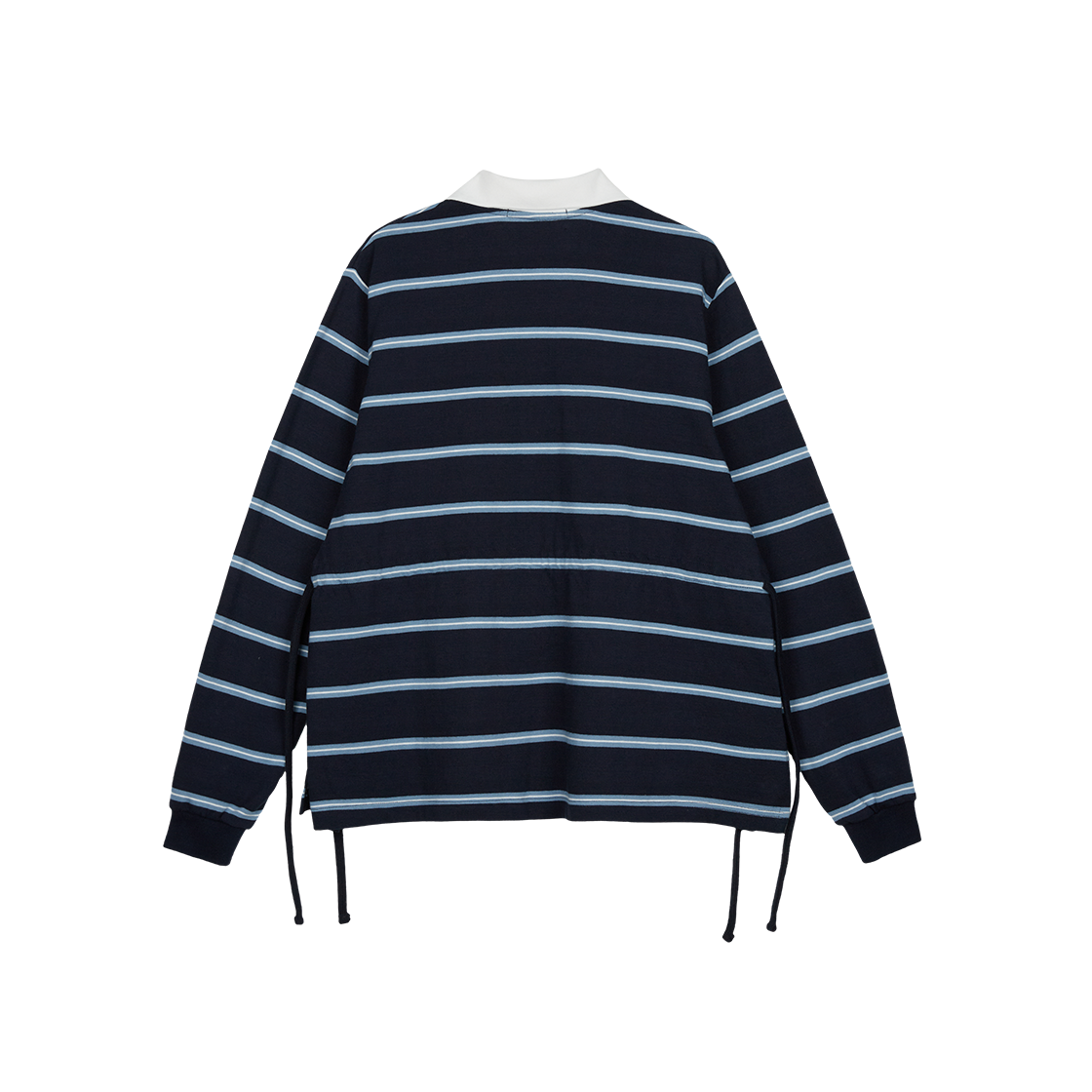 로씨로씨 RCC 스트라이프 버튼 카라 럭비 롱슬리브 티셔츠 네이비(ROCCI ROCCI RCC Stripe Button Collar Long Sleeve T-shirt Navy) - 3