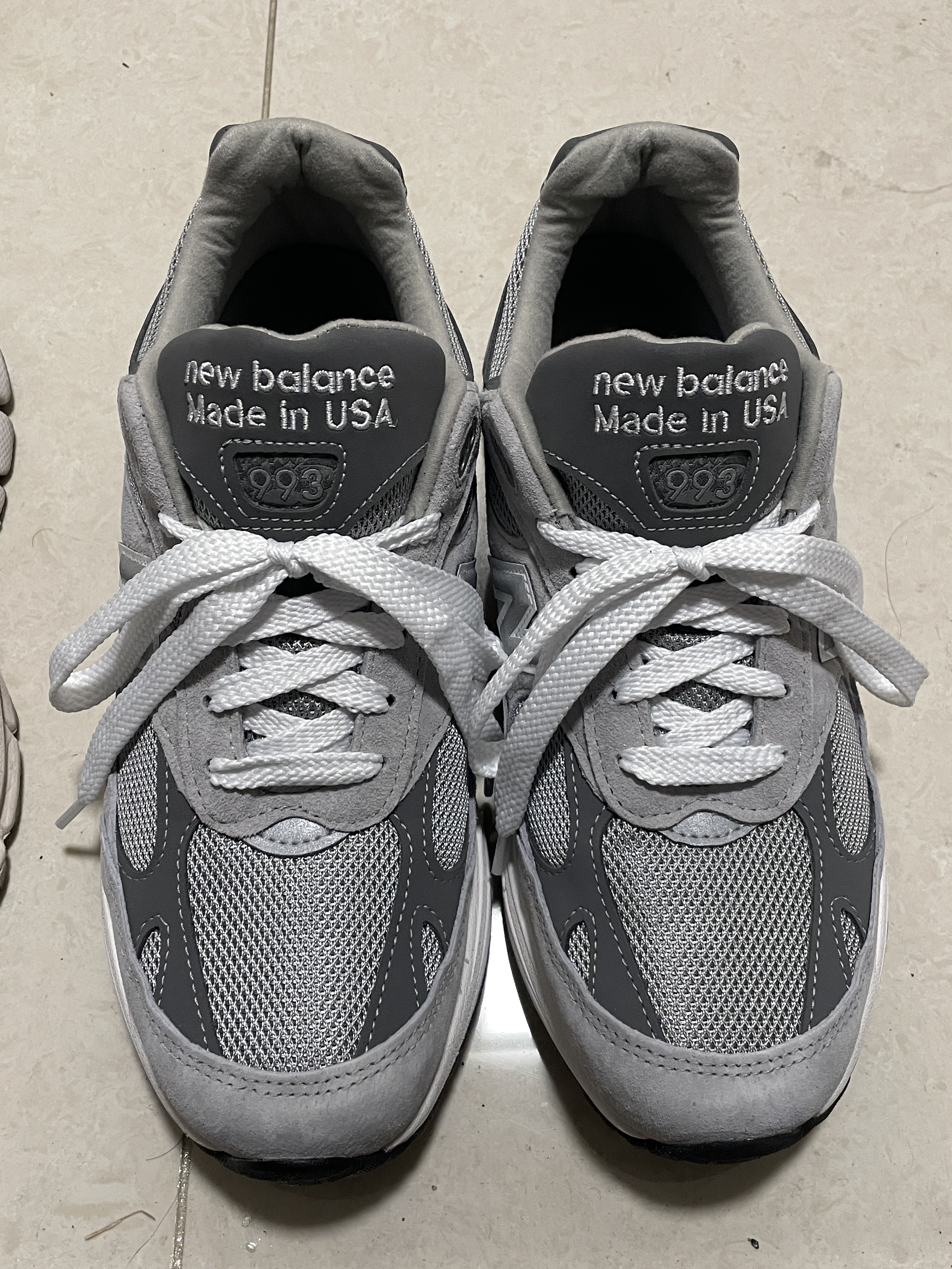 New Balance 993 Made in USA Grey - D Standard 착용 스타일