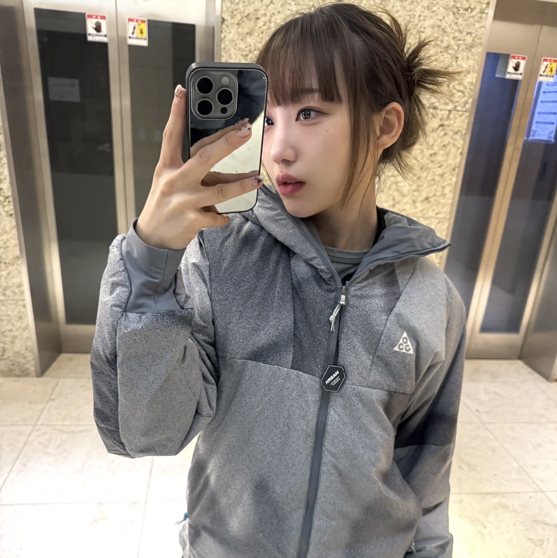 Nike ACG Therma-Fit ADV Rope De Dope AOP Jacket Cool Grey - Asia 착용 스타일 - 2