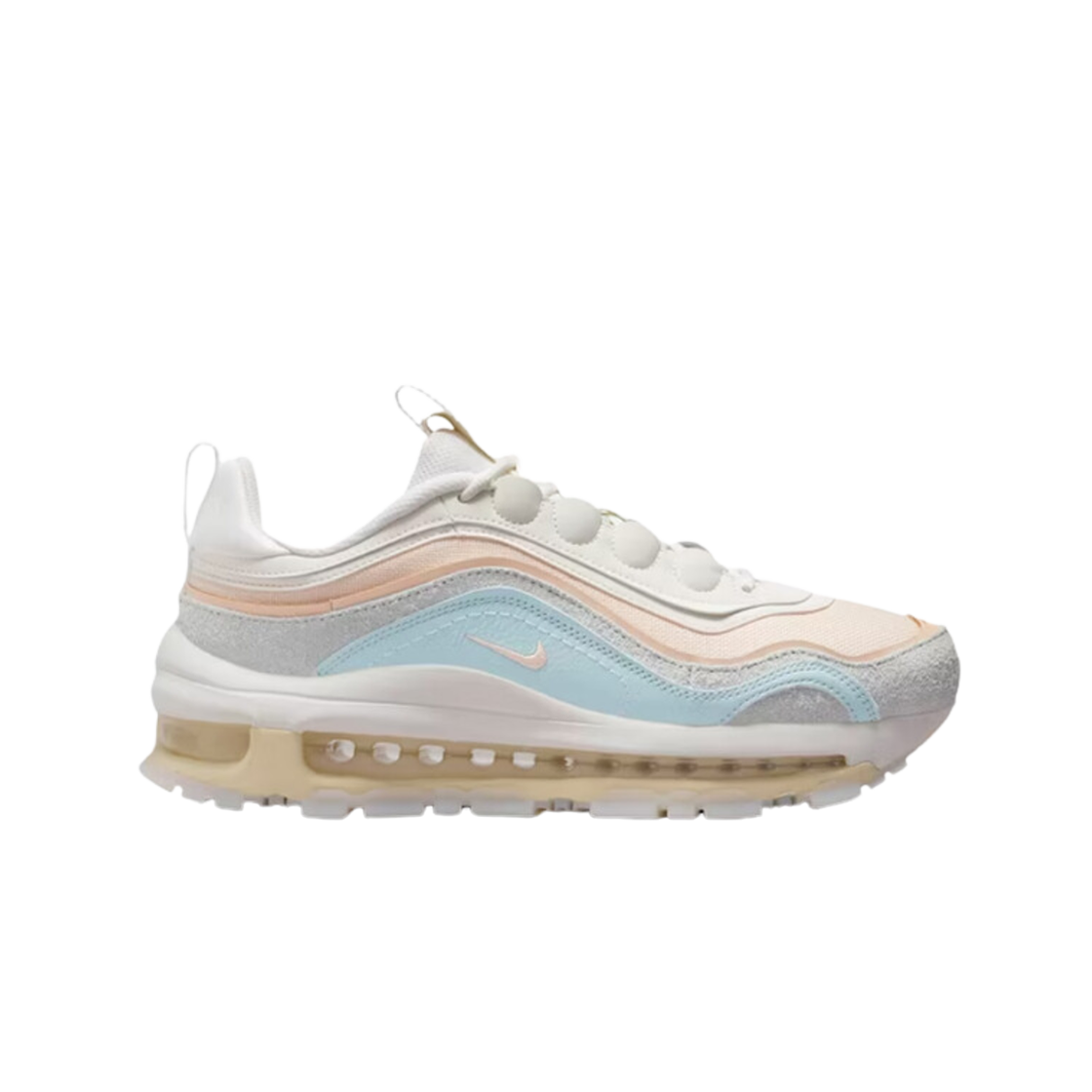 (W) 나이키 에어맥스 97 퓨추라 글레이셔 블루 크림슨 틴트((W) Nike Air Max 97 Futura Glacier Blue Crimson Tint)