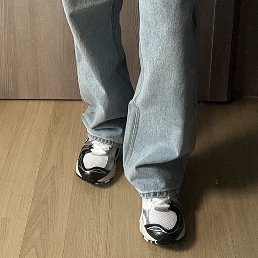 Asics Gel-Kayano 14 White Black 착용 스타일