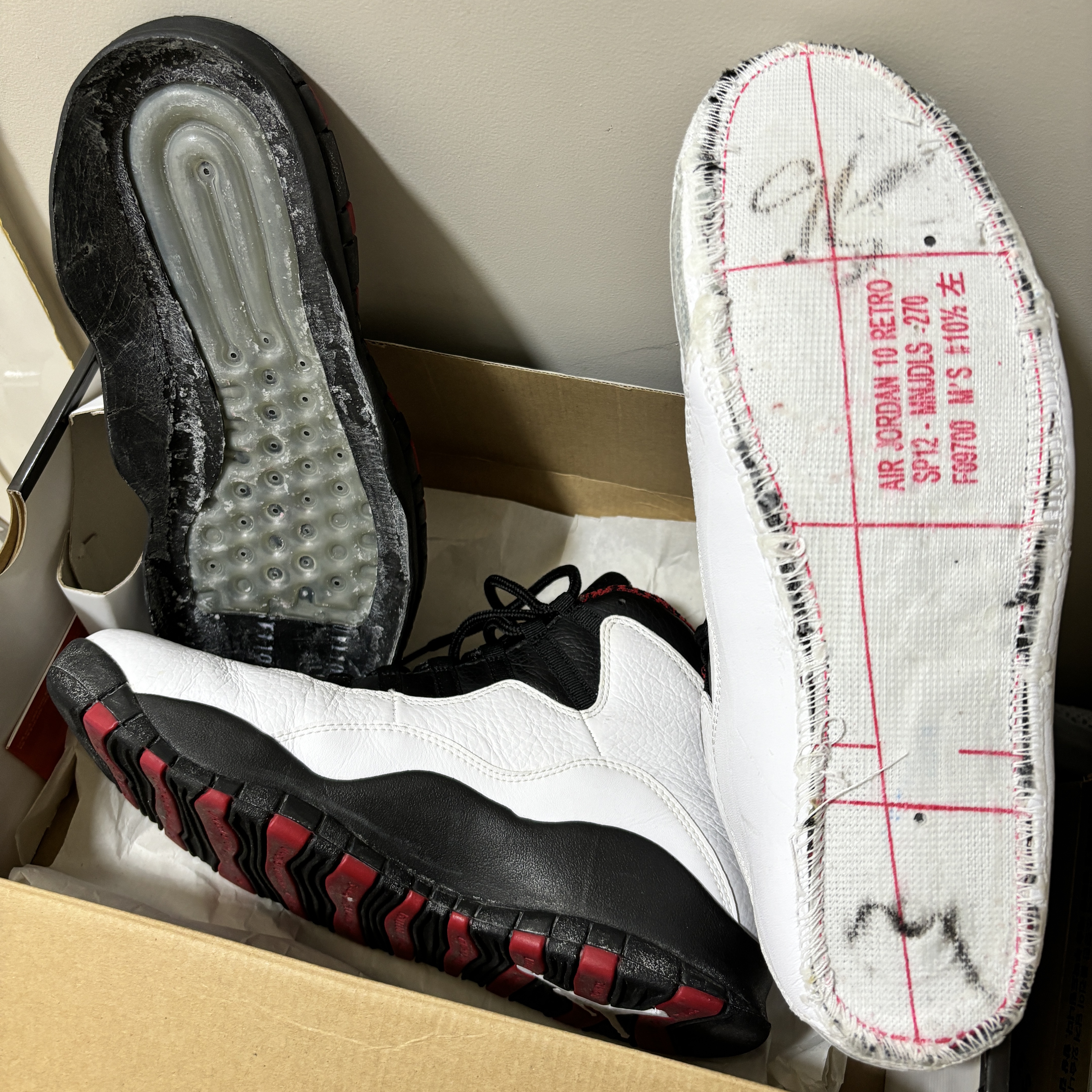Jordan 10 Retro Chicago Bulls 2012 착용 스타일 - 2