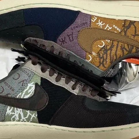 Nike x Travis Scott Air Force 1 Low Cactus Jack 착용 스타일