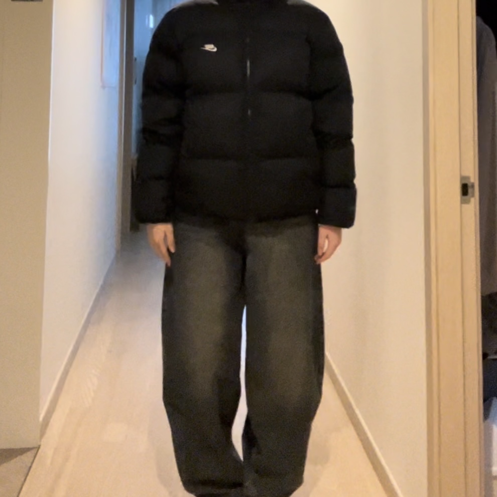 Nike NSW Puffer Jacket Black - Asia 착용 스타일 - 2
