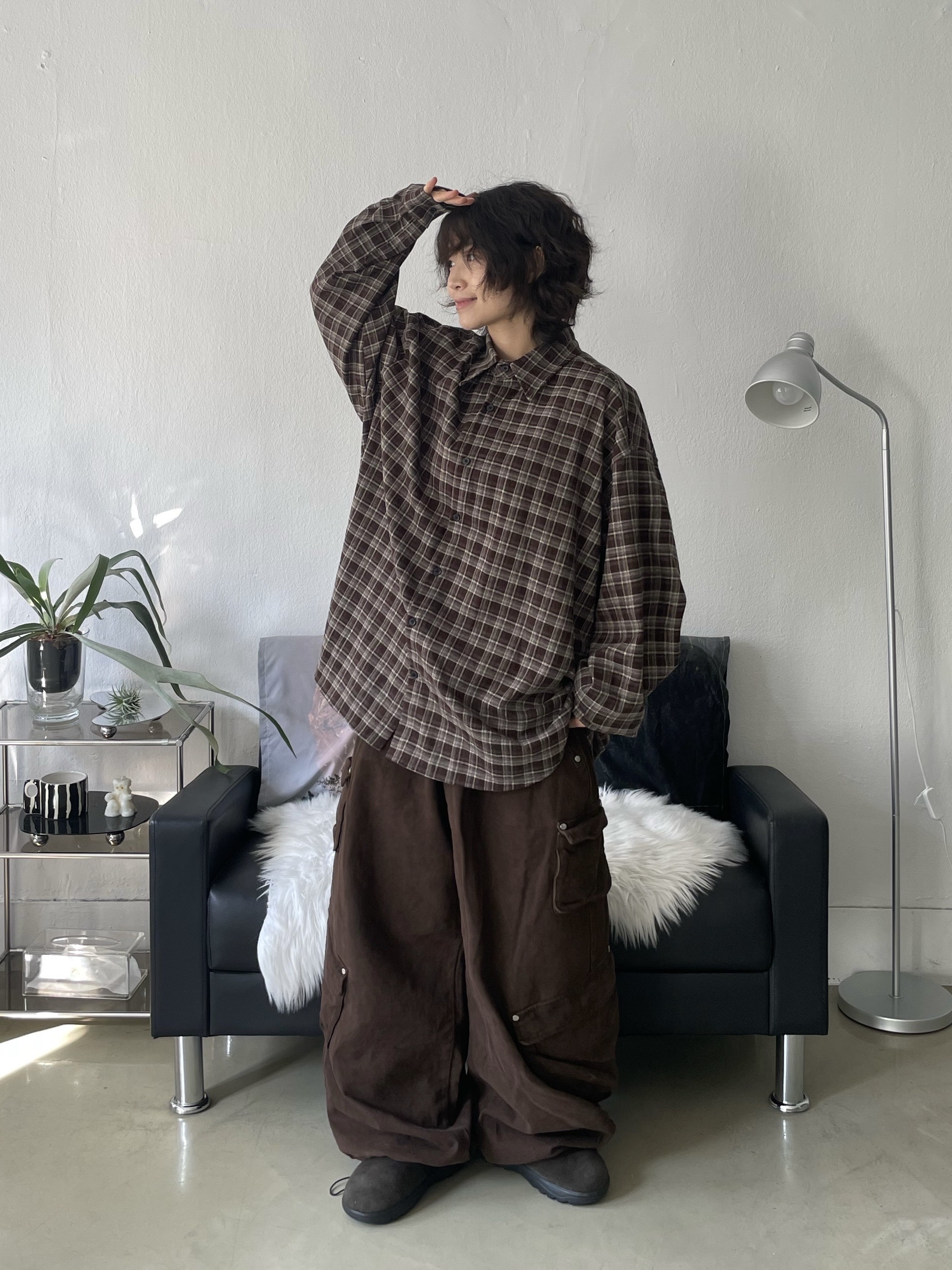 The North Face Buckle Mule Dark Brown 착용 스타일 - 3