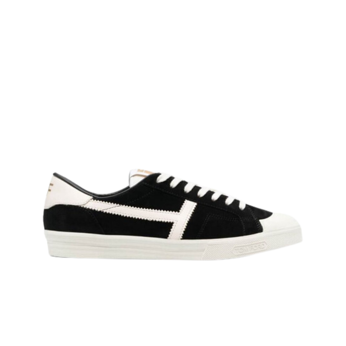 J1379-LCL046N-5N004 Tom Ford Suede Jarvis Sneakers Black Beige