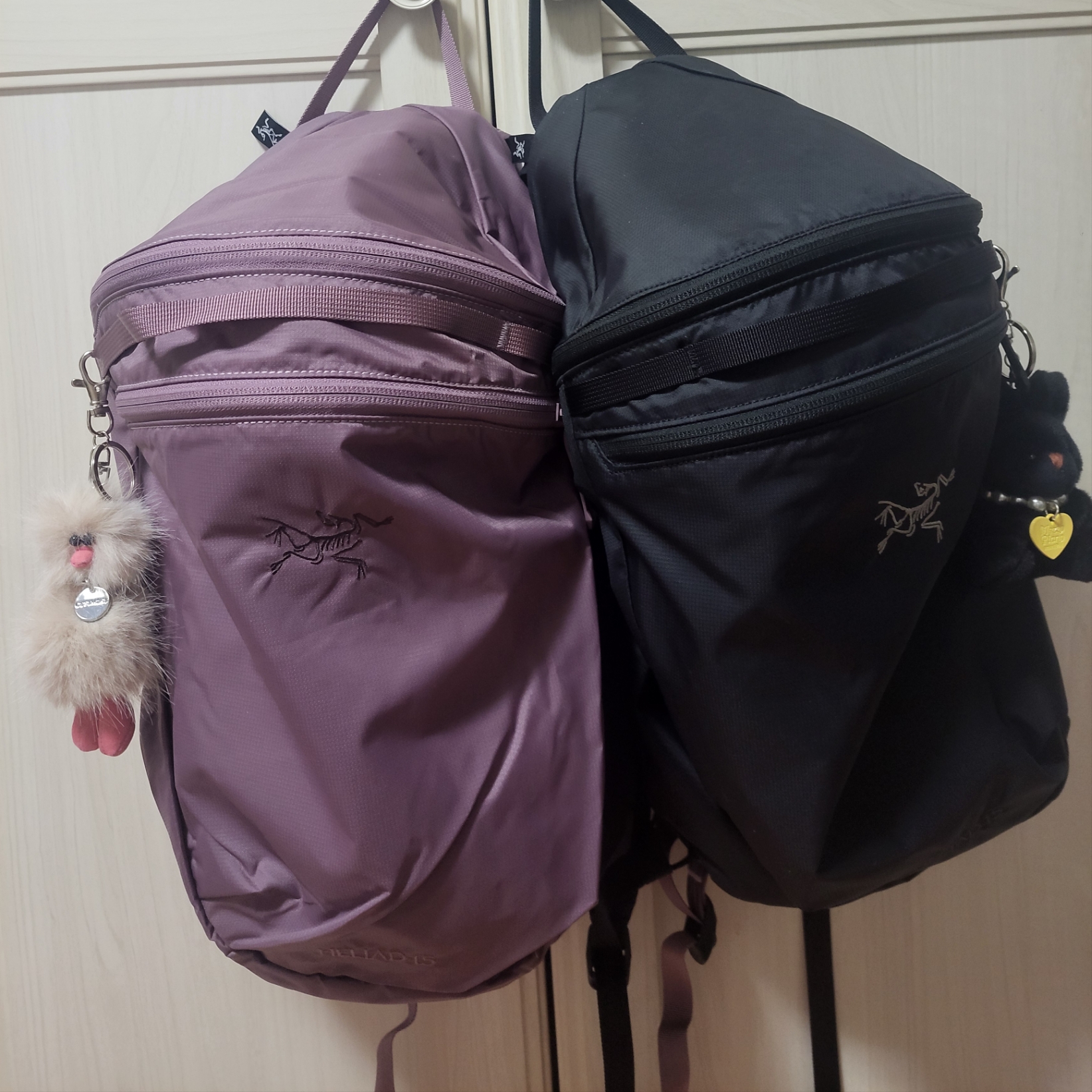 Arc'teryx Heliad 15 Backpack Interstellar, Arc'teryx Heliad 15 Backpack Black 착용 스타일 - 2