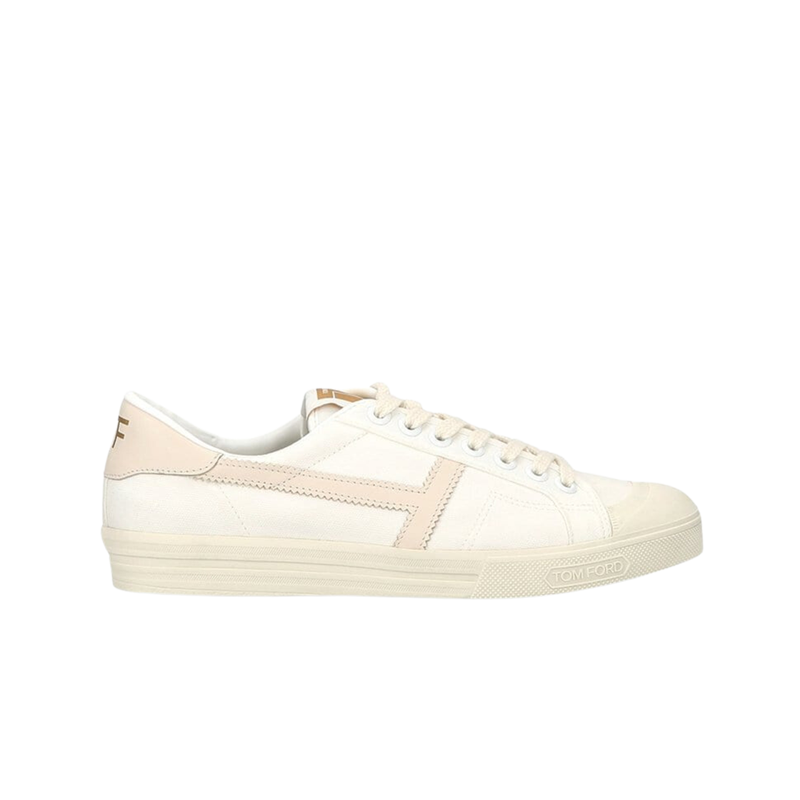 톰포드 T 로고 로우 탑 스니커즈 화이트 베이지(Tom Ford T Logo Low Top Sneakers White Beige)