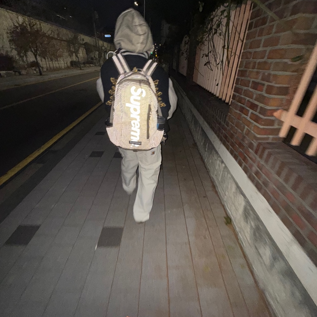 Stussy x Dries Van Noten Varsity Jacket Black, Supreme Backpack Woodland Camo - 24SS 착용 스타일