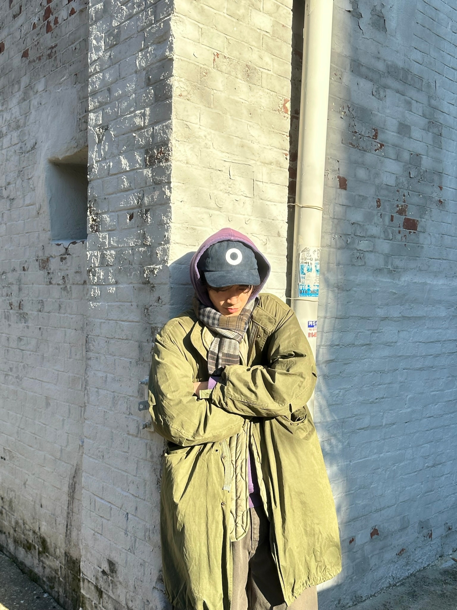 Supreme Overdyed S Logo Hooded Sweatshirt Purple - 23SS 착용 스타일 - 1
